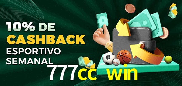 10% de bônus de cashback na 777cc win